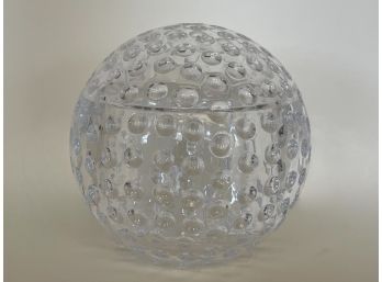 MCM Vintage Mario Luca Lucite Grainware Golf Ball Design Ice Bucket