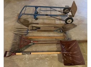 Handtruck, Shovel, Pitchfork And More