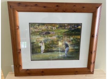 Putting For The Win Solid Pine Frame