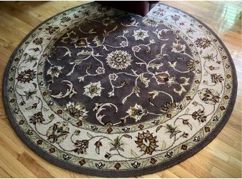 Kashan Round Area Rug