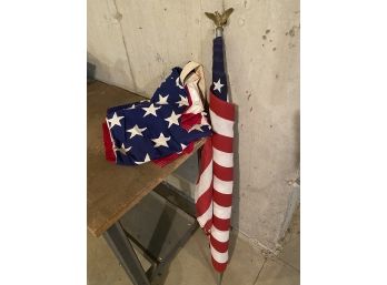 2 American Flags