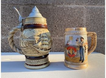 Pair - Beer Steins - 1 AVON