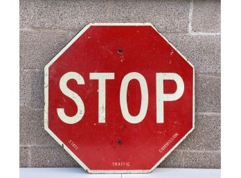 Vintage Wooden Stop Sign