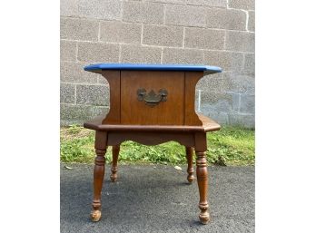 Heywood Wakefield Painted And Stenciled Top Side Table