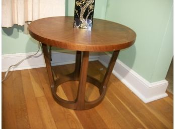 Vintage Round Side Table (Very Mid Century Design) By Lane