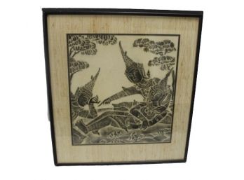Unique Print Of Deities Lounging