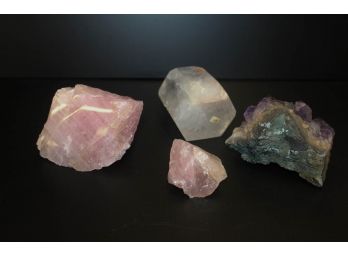 Amythest, Quartz & Rose Quartz