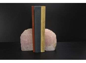 Rose Quartz Bookends