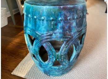 Ceramic End Table Or Garden Stand