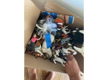 Assorted Box Full Of Breyer Horses