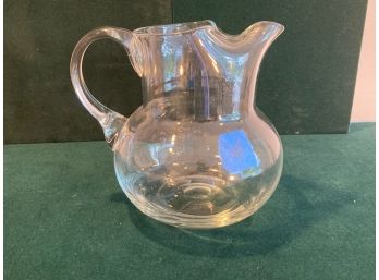 Large Glass Pitcher With Handle