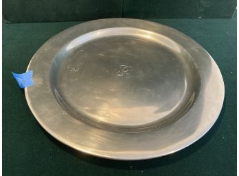 Pair Of Round Serving Trays: One Glass, One Oven Safe Metalware