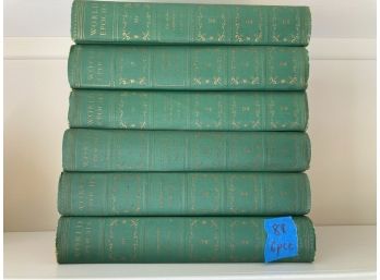 6 Pc Set Of World Epoch Books Vintage, 1936, Volumes 3, 6, 7, 9, 11, 12