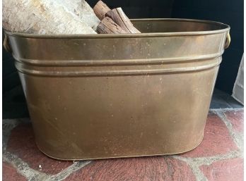 Brass Tub, Wood Included.
