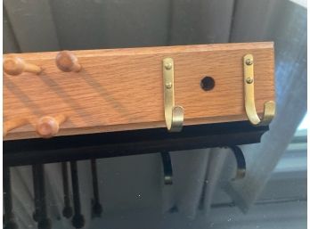 Oak Tie Belt Rack