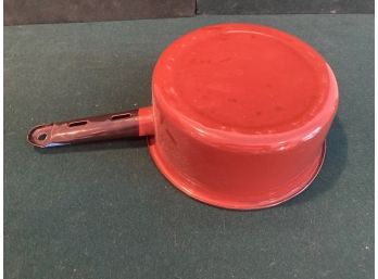Older Enamel Finish Pot, Vintage