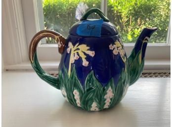 Teapot: Majolica (Lily Of The Valley)