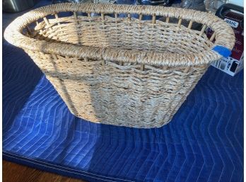 Wicker Magazine Basket