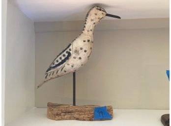 Carved Wooden Sandpiper