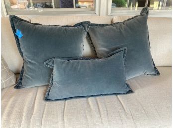 Three Grey Pillows