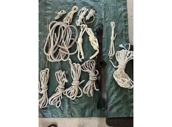 Assorted Rope, Dock Line And Straps