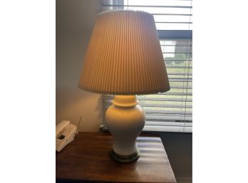 White Ceramic Table Lamp 2 Of 2