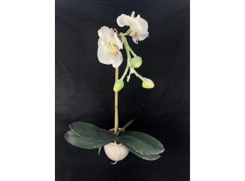 Faux Potted Orchid