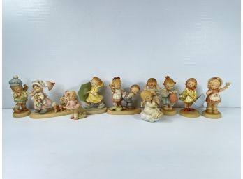 Enesco Memories Of Yesterday Figurines . 10 Figures