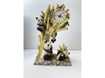 Panda Bear Resin Clock