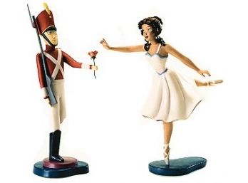 Disney Classic Collection- Fantasia-  Tin Soldier And Ballerina . Boxed W/ COA