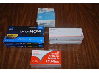 Lot Of Covid Test & Mask