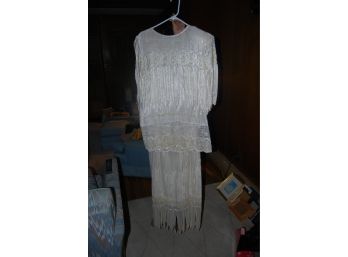 Vintage Wedding Dress With Matching Earings