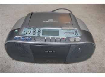 Sony Radio, CD And Cassette Player Model CFD-S01