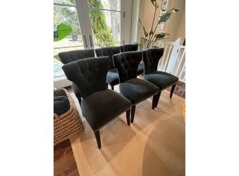 Set Of 6 Upholstered Dining Chairs