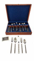 Gorham Stainless Flatware In Wooden Chest & Additional Flatware - 39 Pieces