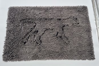 Tall Tails Gray Chenille Dog Mat – 21″ × 32″