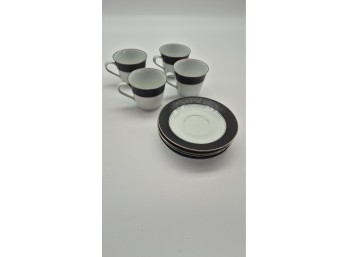 Noritake Mirano 6878 Cups & Saucers - Set Of 4