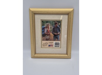 National Gold-Tone Solid Wood Photo Frame With 5 X 7 Mat