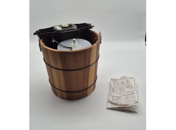 Rival Model 8455 4-Quart Electric Ice Cream & Yogurt Freezer With Box - Powers On