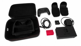 Nintendo Switch Dock & Pro Controller Accessory Bundle With Carrying Case
