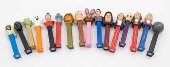 Collection Of 16 PEZ Character & Historical Figure Candy Dispensers