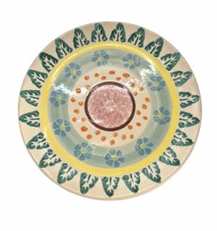 Italian Hand-Painted Bellini Ceramic Floral Decorative Plate  Made In Italy