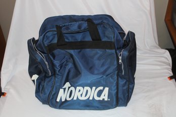 Nordica Blue Ski Boot & Gear Bag With Multiple Zippered Compartments