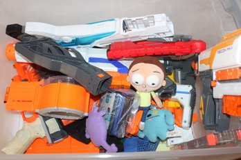 Large Nerf Blaster & Toy Lot  Recon MKII, Blasters, Magazines, Plush Characters & Accessories