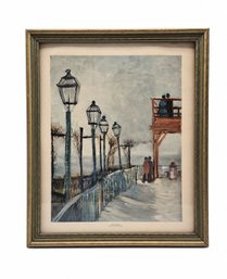 Vincent Van Gogh On Montmartre Framed Reproduction Print