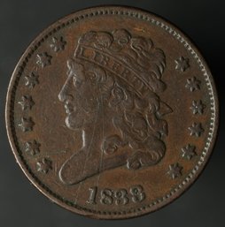 1833 Classic Head Half Cent