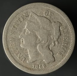 1866 Three Cent Nickel