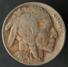 1934-D Buffalo Nickel