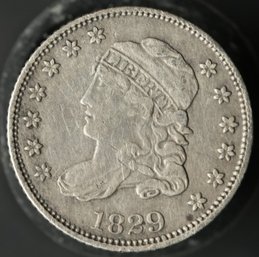 1829 Capped Bust Half Dime