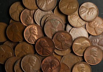 (50) Lincoln Wheat Cents